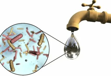Ký sinh trùng trong một giọt nước từ cần cẩu